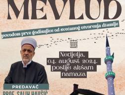 MEVLUD U DŽEMATU IRICE - POVODOM PRVE GODIŠNJICE OD OTVORENJA DŽAMIJE 